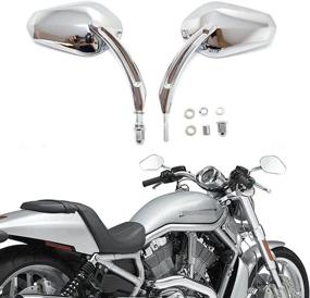 img 4 attached to Motorcycle Aluminum Rearview Davidson Sportster