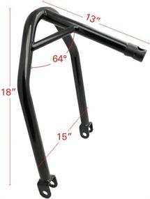 img 3 attached to 🏍️ Extreme Max 5600.3219 Triple Tree Headlift Lift Stand Attachment in Sleek Black Finish: Enhanced Stability and Ease of Use