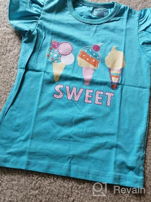 img 1 attached to Girls' Tees Short Sleeve T-Shirt Cotton Casual Unicorn Graphic Summer Crewneck Jersey Tunic T-Shirts Tops Clothing Packs Sets review by Anthony Lanka