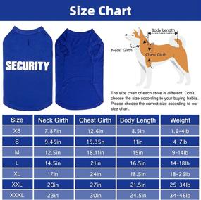 img 3 attached to BINGPET Security T Shirts Costumes Clothing Dogs