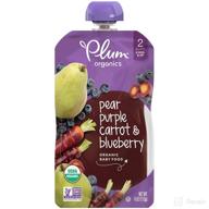 plum organics organic purple blueberry logo