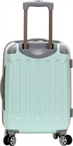img 2 attached to Rockland London Hardside Spinner Wheel Luggage, Mint, Carry-On 20-Inch