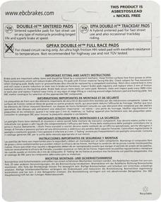 img 1 attached to 💯 Efficient and High Performance EBC Brakes FA335HH Disc Brake Pad Set: A Reliable Choice for Optimal Braking Power