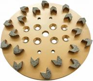 premium concrete grinding disc with 10" diameter, 20 arrow segments, and 25/30 grit for edco, blastrac, and husquarna logo