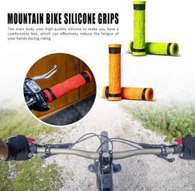 img 1 attached to ENLEE Bike Handle Grips Mountain Bike Handlebar Grips Cover Non Slip Soft Rubber Handle Bar Grips Bicycle Hand Grip For BMX MTB Downhill Folding Bike Grips
