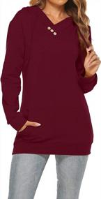 img 3 attached to Stay Cozy And Stylish With VILOVE Women'S Hoodie Sweatshirts – Perfect For Casual Wear!