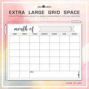 img 2 attached to Stay Organized With PlanOvation'S Magnetic Dry Erase Refrigerator Calendar – Monthly Planner Whiteboard