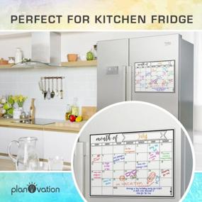img 1 attached to Stay Organized With PlanOvation'S Magnetic Dry Erase Refrigerator Calendar – Monthly Planner Whiteboard