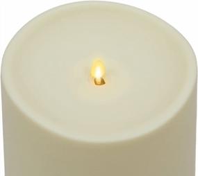 img 3 attached to Bring Warmth & Coziness To Your Outdoor Space With Luminara 6" Moving Flame LED Candle With Melted Edge