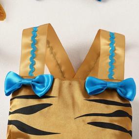 img 1 attached to Костюм на Хэллоуин для малышей: наряды принцессы тигра ODOLDI для маленьких девочек на день рождения и рождественские вечеринки