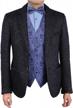 men's paisley microfiber waistcoat with matching pre-tied bow tie by epoint fashion exporters logo