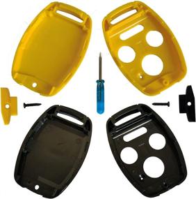 img 4 attached to Key Fob Shell Cover Fit For Honda Accord Civic EX Pilot Keyless Entry Remote Shell Case With Screwdriver