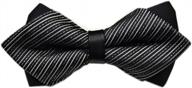 secdtie men's pre-tie double layer bow tie for wedding & party tuxedo neckwear logo