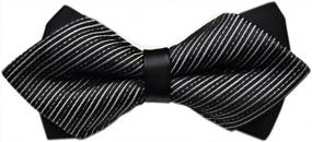 img 2 attached to Secdtie Men'S Pre-Tie Double Layer Bow Tie For Wedding & Party Tuxedo Neckwear