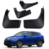 mud flaps kit for honda hr-v hrv 2016-2022 lx ex ex-l - front and rear 4-pc mud splash guard set by topgril (not for sport model) logo