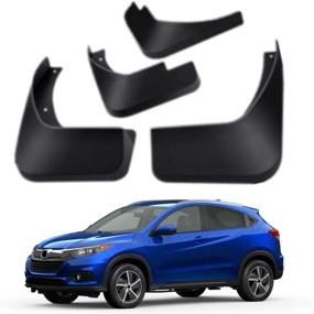 img 1 attached to Mud Flaps Kit for Honda HR-V HRV 2016-2022 LX EX EX-L - Front and Rear 4-PC Mud Splash Guard Set by TOPGRIL (Not for Sport Model)