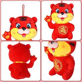 img 1 attached to 20CM Plush Lucky Tiger 2022 Chinese New Year Zodiac Gift Blessing Souvenir Home Car Decor