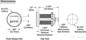 img 1 attached to 🌊 Enhance Your Marine and RV Experience with Blue Sea Systems Mini OLED Meters