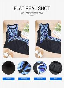 img 1 attached to Flaunt Your Beach Babe Style With Lovezesent Women'S Printed Tankini Swimsuit Set