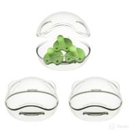 🍼 laneyli pacifier case - securely store and carry 3 pacifiers with this clear holder case logo