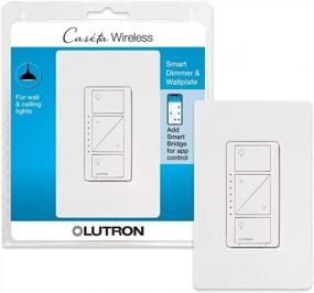img 4 attached to 💡 Lutron Caséta Wireless Smart Lighting Dimmer Switch PDW-6WCL-WH-A: Convenient Control for Wall and Ceiling Lights