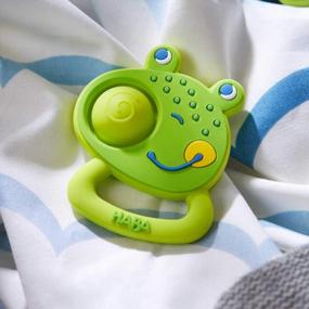 img 1 attached to HABA Popping Frog Fidget & Teething Toy - Silicone Baby Sensory Play!