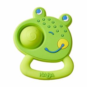 img 4 attached to HABA Popping Frog Fidget & Teething Toy - Silicone Baby Sensory Play!