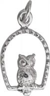 sterling silver owl pendant logo