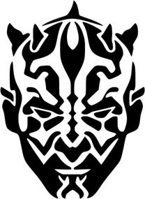 img 3 attached to UR Impressions MBlk Darth Maul Decal: Stylish Vinyl Sticker for Cars, Trucks, Vans, Walls, and Windows