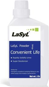 img 4 attached to 🚽 LaSyL Super Absorbent Powder: Rapid Urine Solidification & Odor Eliminator - Ideal for Portable Toilets, Campsites, Pet Potty - 2LB