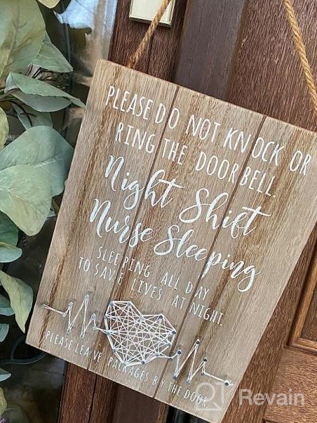 img 1 attached to Handcrafted 3D String Art Nurse Sleeping Sign For Door And Yard - Ideal Nurse Gift For Night Shifts And New Nurse Graduates - 12X8.6 Inches By VILIGHT review by Anthony Mayes