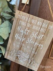 img 5 attached to Handcrafted 3D String Art Nurse Sleeping Sign For Door And Yard - Ideal Nurse Gift For Night Shifts And New Nurse Graduates - 12X8.6 Inches By VILIGHT