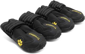 img 2 attached to 🐾 Waterproof MOKCCI Truelove Dog Boots with Reflective Straps for Enhanced Safety and Comfort