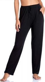 img 4 attached to Get Comfy And Stylish With Envlons Women'S Yoga Pants With Pockets
