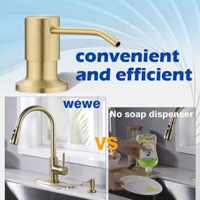 img 3 attached to Upgrade Your Kitchen Sink With The Shimmering Gold Soap Dispenser By WEWE
