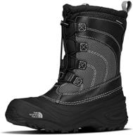 🥾 north face alpenglow black little boys' boots логотип