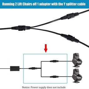 img 3 attached to Efficient Power Cable For Electric Recliners: Ttmagic 78.7 Inches Y Splitter Lead Cable For 2 Motors To 1 Power Supply