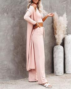 img 2 attached to 👘 Stylish Lounge Kimono Jumpsuit for Women: Fashionable Women's Clothing in Jumpsuits, Rompers & Overalls