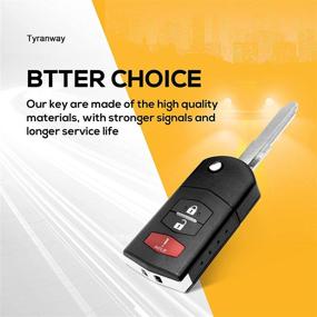 img 1 attached to 🔑 High-quality Keyless Entry Remote Car Key Fob Compatible with Mazda 2 (2011-2015), Mazda 5 (2006-2015), CX-7 (2007-2012), and CX-9 (2007-2015) - BGBX1T478SKE125-01 (3-BTN)