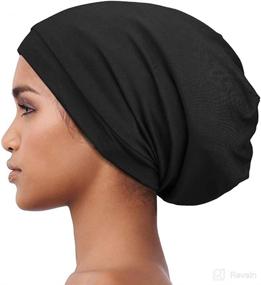 img 3 attached to 🧖 Alnorm Sleeping Adjustable Women Slouchy Cap: The Ultimate Personal Care Essential in Bathing Accessories