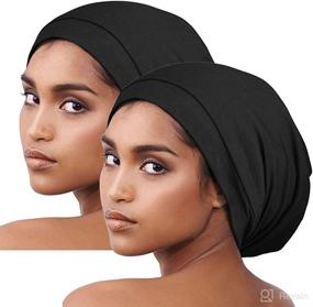 img 4 attached to 🧖 Alnorm Sleeping Adjustable Women Slouchy Cap: The Ultimate Personal Care Essential in Bathing Accessories