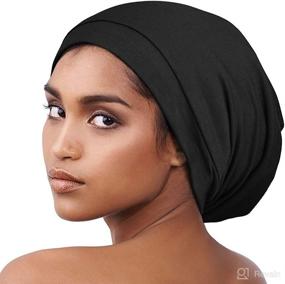 img 1 attached to 🧖 Alnorm Sleeping Adjustable Women Slouchy Cap: The Ultimate Personal Care Essential in Bathing Accessories