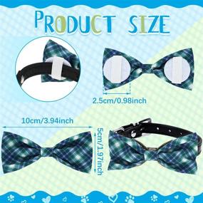 img 2 attached to 🐶 Weewooday 16 Pieces Dog Bow Ties: Summer Hawaiian Styles for Large Dogs, Perfect for Spring Grooming & Independence Day