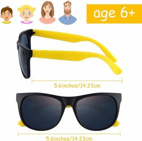 img 3 attached to MIAHART 80'S Style Kids Party Sunglasses Bulk Sunglasses Supplies For Outdoor Beach Wedding Party Kids Birthday