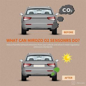 img 3 attached to MIROZO Oxygen O2 Sensor 234-4587 234-4770 - Upstream Downstream for Dodge Caliber Charger Challenger Dakota Durango, Jeep Grand Cherokee Liberty Wrangler, Mitsubishi Raider - 2pcs