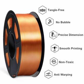 img 3 attached to SUNLU Silk PLA 3D Printer Filament 1.75Mm - Shiny Red Copper Finish, High Accuracy (+/-0.02Mm), 1Kg Spool (2.2Lbs) For FDM Printers - 330 Meters Of Neatly Wound Silk PLA Filament.