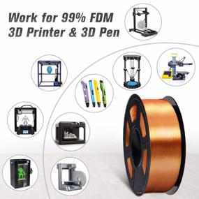img 1 attached to SUNLU Silk PLA 3D Printer Filament 1.75Mm - Shiny Red Copper Finish, High Accuracy (+/-0.02Mm), 1Kg Spool (2.2Lbs) For FDM Printers - 330 Meters Of Neatly Wound Silk PLA Filament.