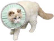 🐾 adjustable soft elizabeth circle comfy e-collar for cats/dogs - small, green - waterproof & protective cone of shame after surgery logo