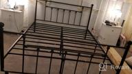 img 1 attached to VECELO Victoria Vintage Style Black Queen Size Metal Bed Frame With Platform, Headboard, Footboard, And Under-Bed Storage – No Box Spring Needed review by Derrick Shaw