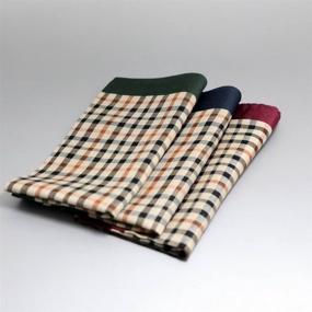 img 2 attached to Cotton Handkerchiefs for Men – Pack of Three, MH1041